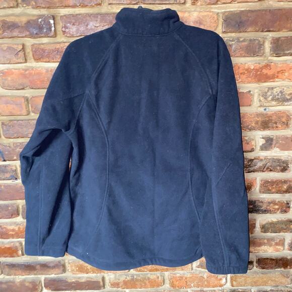 Lands' End Black Fleece Full Zip Jacket Women's Size Large 14-16 - Picture 6 of 6